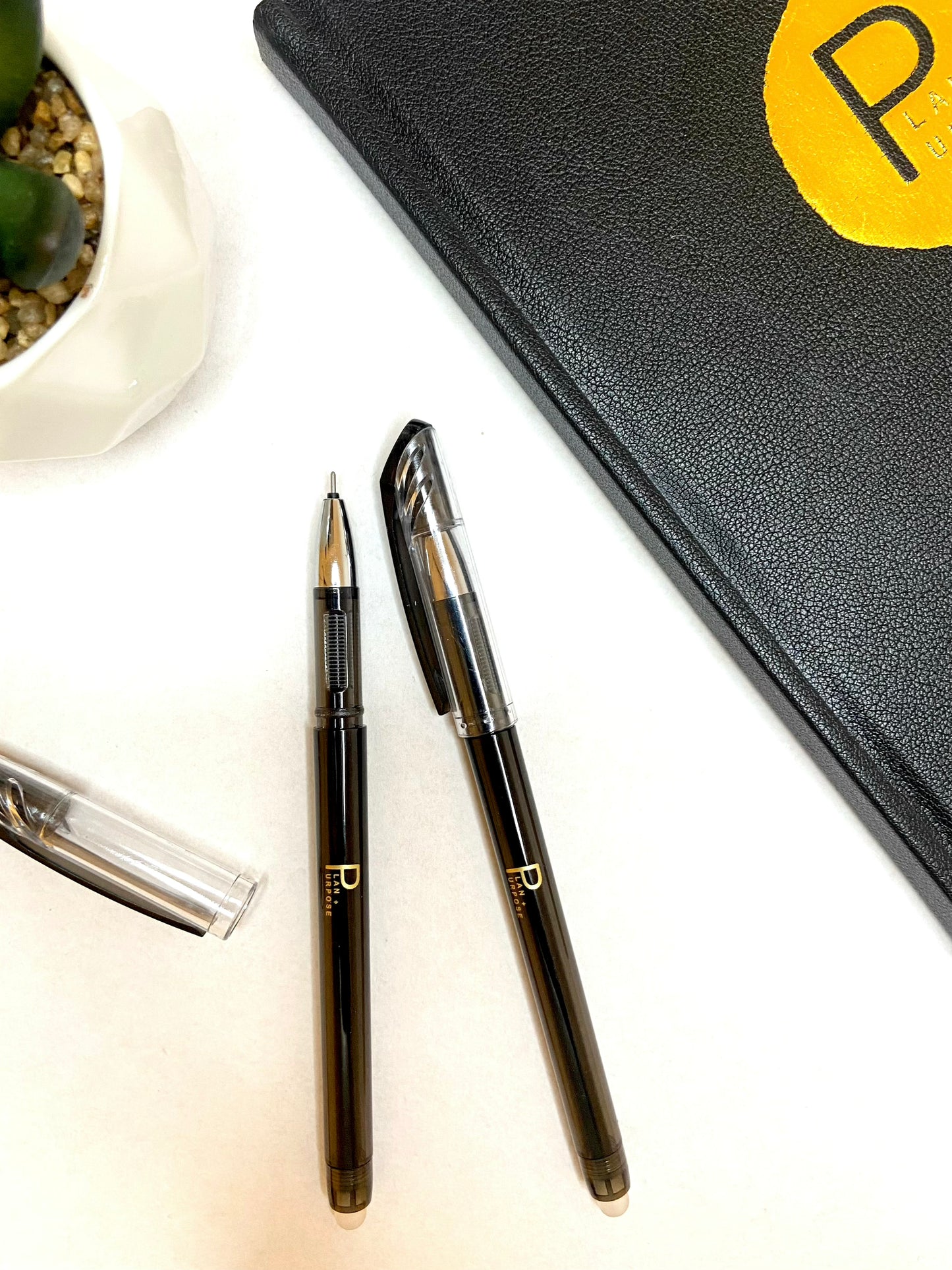 ERASABLE PEN - BLACK INK - TWO PACK