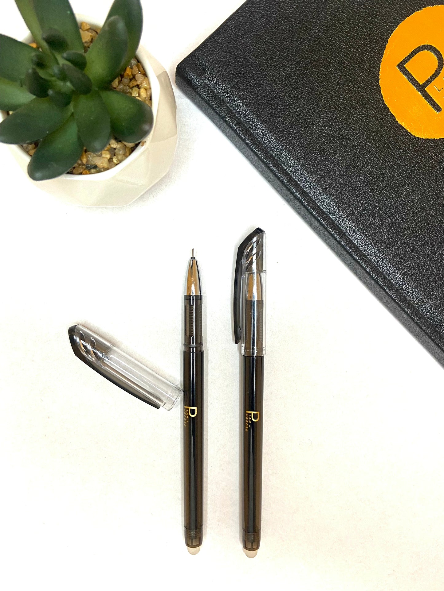 ERASABLE PEN - BLACK INK - TWO PACK