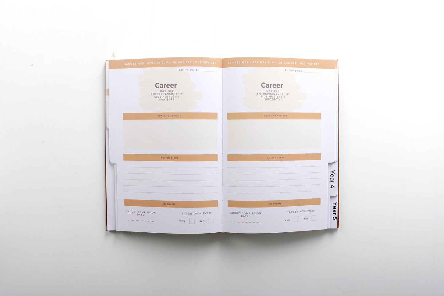 5 YEAR PLANNER - BROWN